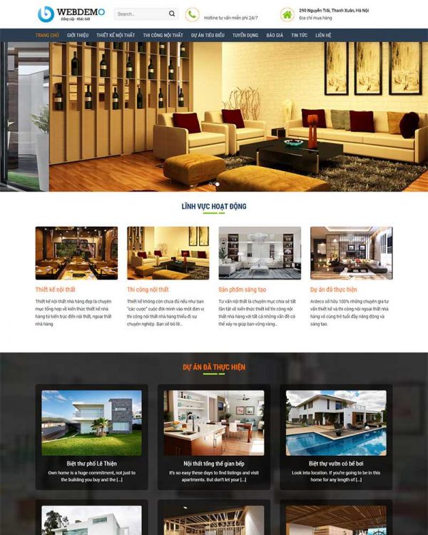 Thiết kế website nội thất đẹp giúp bạn "thâu tóm" khách hàng tiềm năng trên thị trường