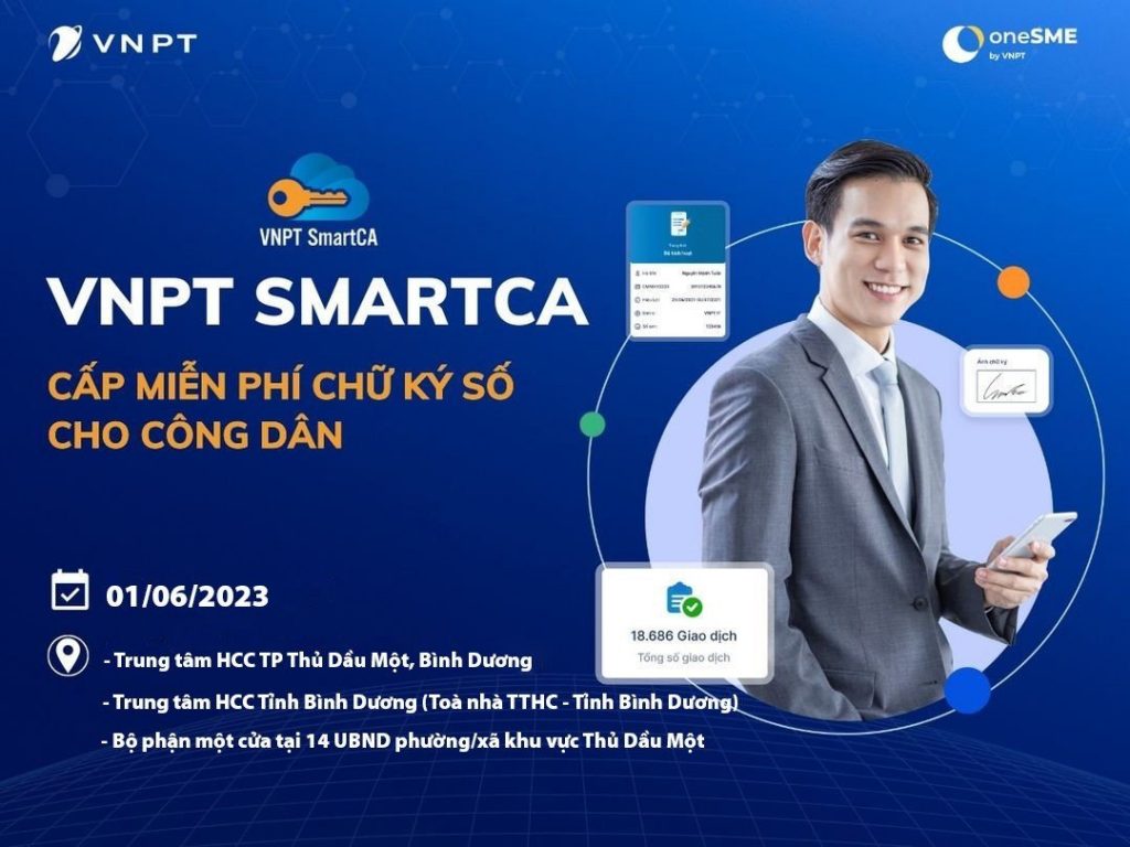 Cung cấp dịch vụ VNPT SmartCA miễn phí cho công dân Thủ Dầu Một