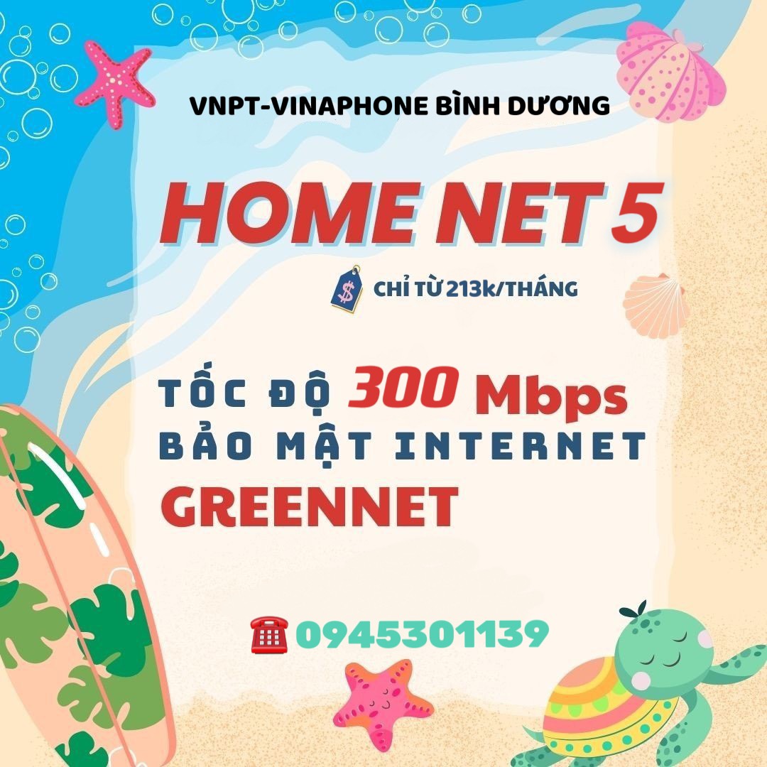 Home Net 5 – Gói cước internet VNPT dành cho cá nhân, gia đình