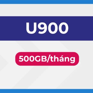 Gói U900 Vinaphone 500GB/tháng - 6 tháng không cần nạp tiền