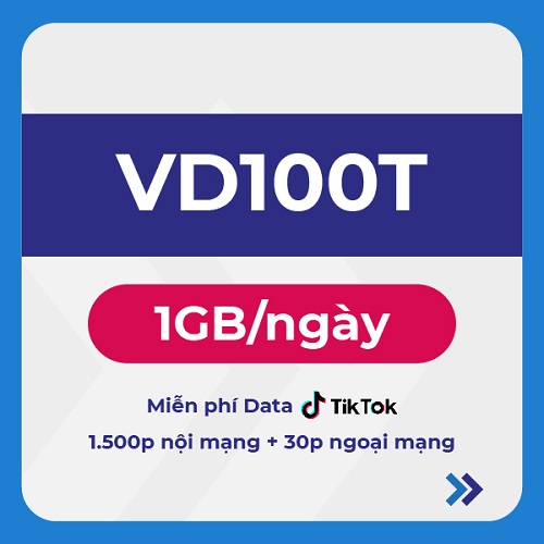 Gói VD100T VinaPhone nhận ưu đãi ngay 30GB tốc độ cao giá chỉ 100k/tháng